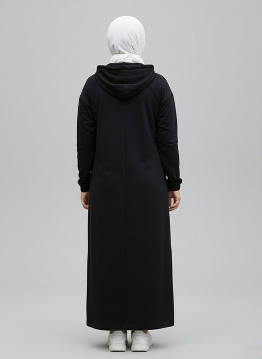 Survêtement Long Noir Coupe Droite – Noirine