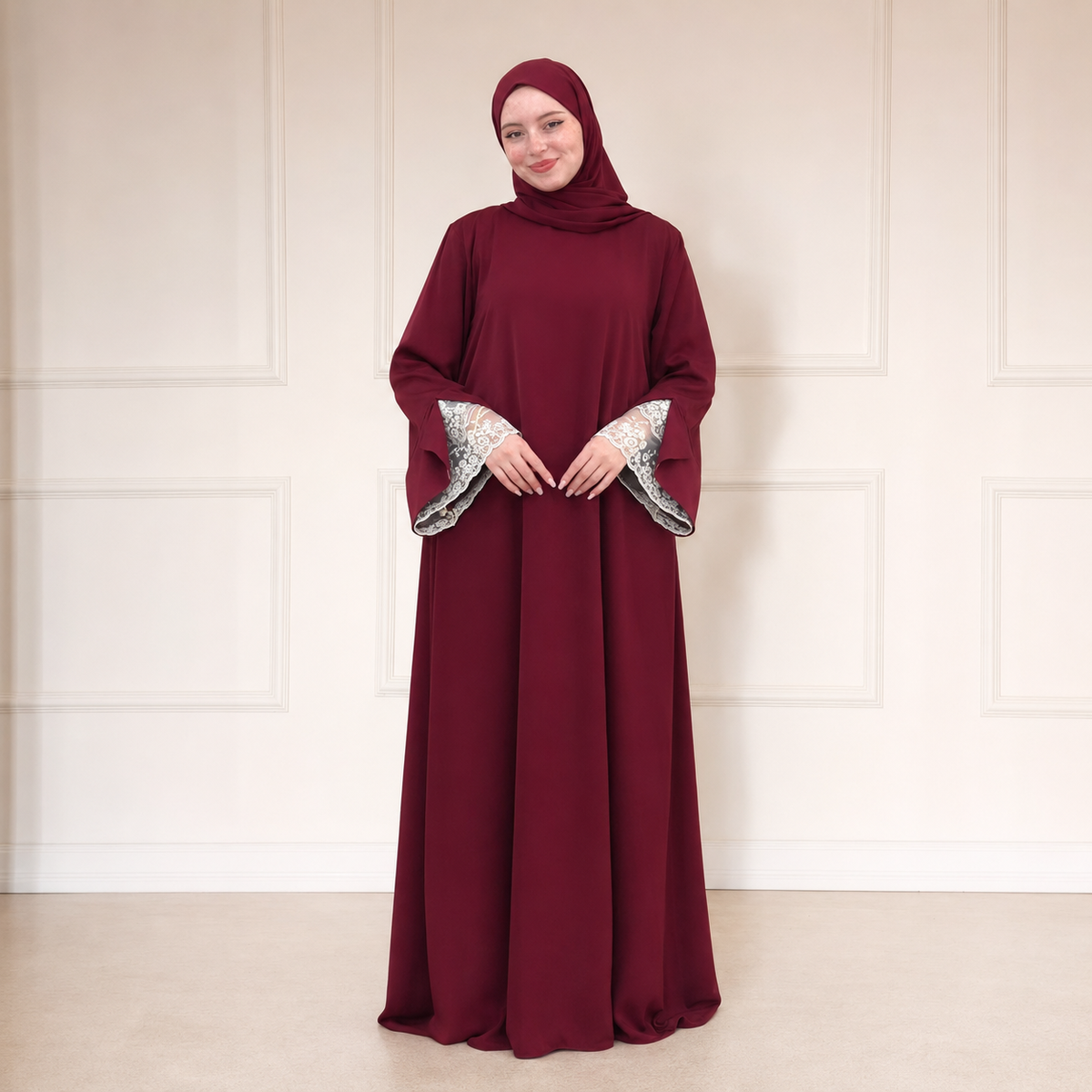 Abaya Amira avec Khimar Assorti
