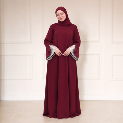Abaya Amira avec Khimar Assorti