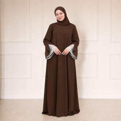 Abaya Amira avec Khimar Assorti
