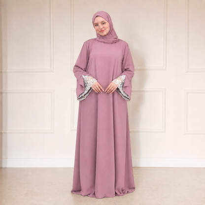 Abaya Amira avec Khimar Assorti