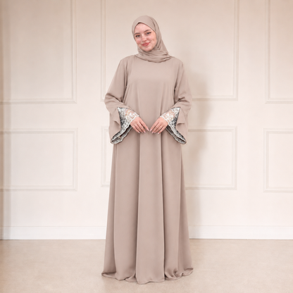 Abaya Amira avec Khimar Assorti