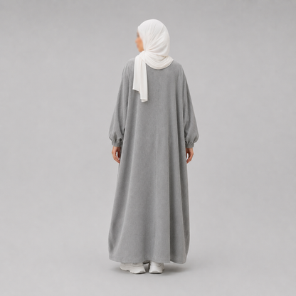 Robe Longue Oversize Rayée – Style Modeste & Élégant
