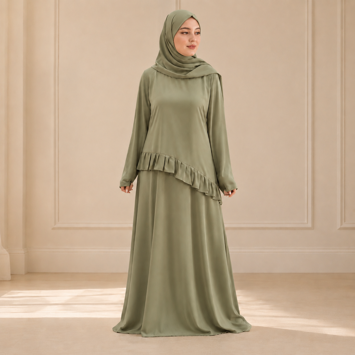 Abaya Cascade Élégance ✨