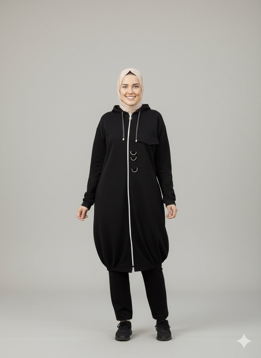 Le survêtement chic des femmes voilées – confort, pudeur et élégance signée Noirine 🖤