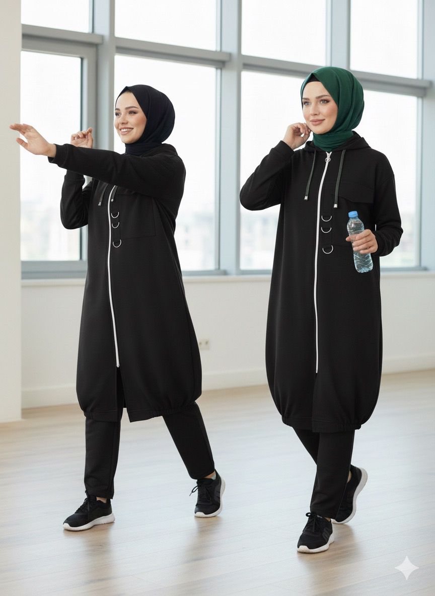 Le survêtement chic des femmes voilées – confort, pudeur et élégance signée Noirine 🖤