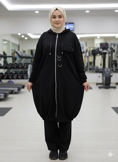 Le survêtement chic des femmes voilées – confort, pudeur et élégance signée Noirine 🖤